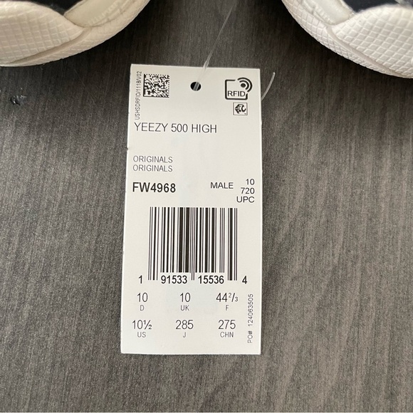 adidas men Yeezy 500 High Slate FW4968 size 10.5 NWT - Picture 4 of 14